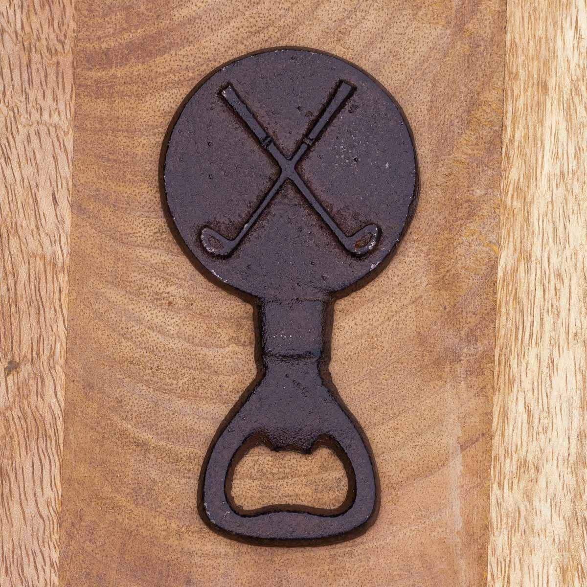The Royal Standard - Golf Bottle Opener Antique Brown 2.5x4.5