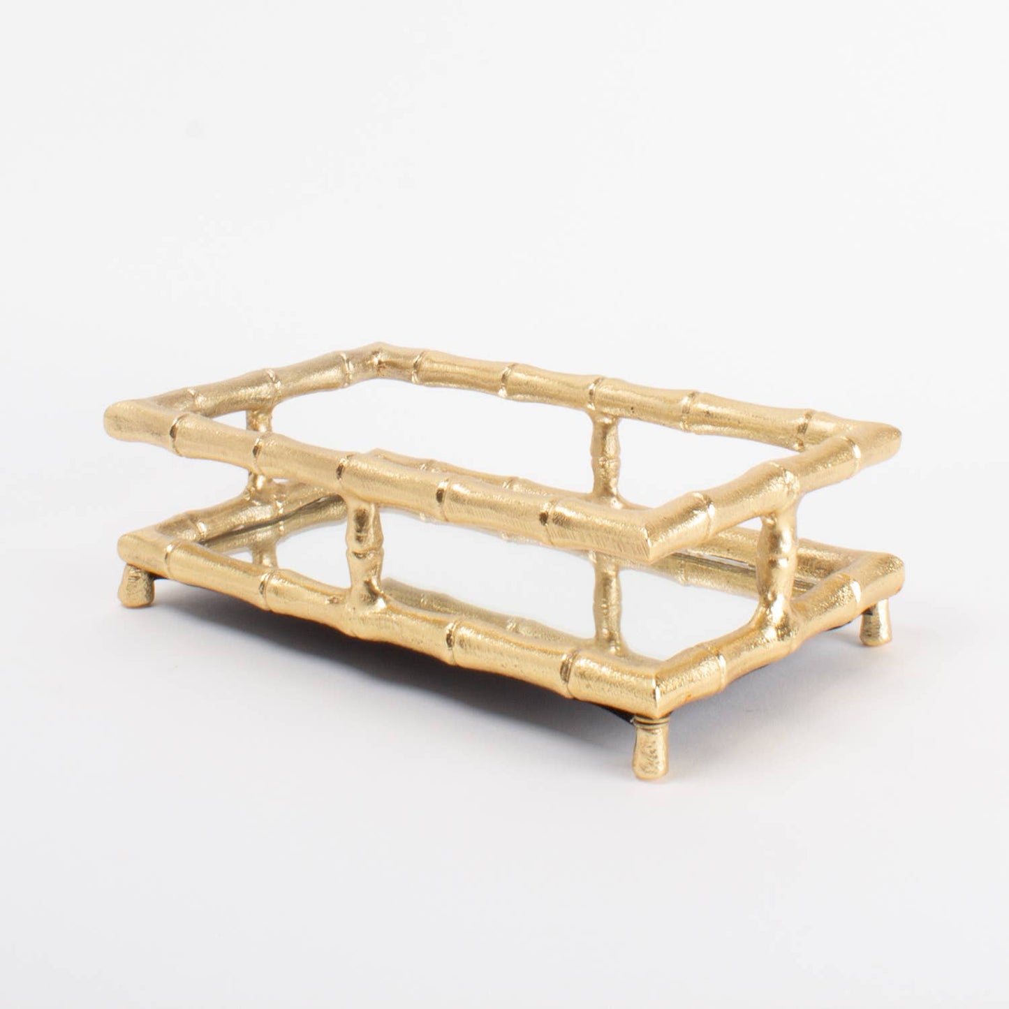 8 Oak Lane - Gold Bamboo Guest Towel Tray