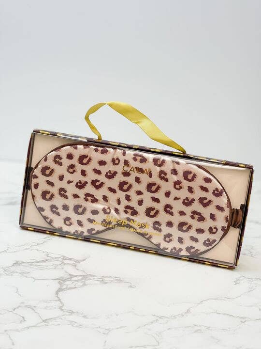 Prep Obsessed Wholesale - Leopard Satin Sleep Mask