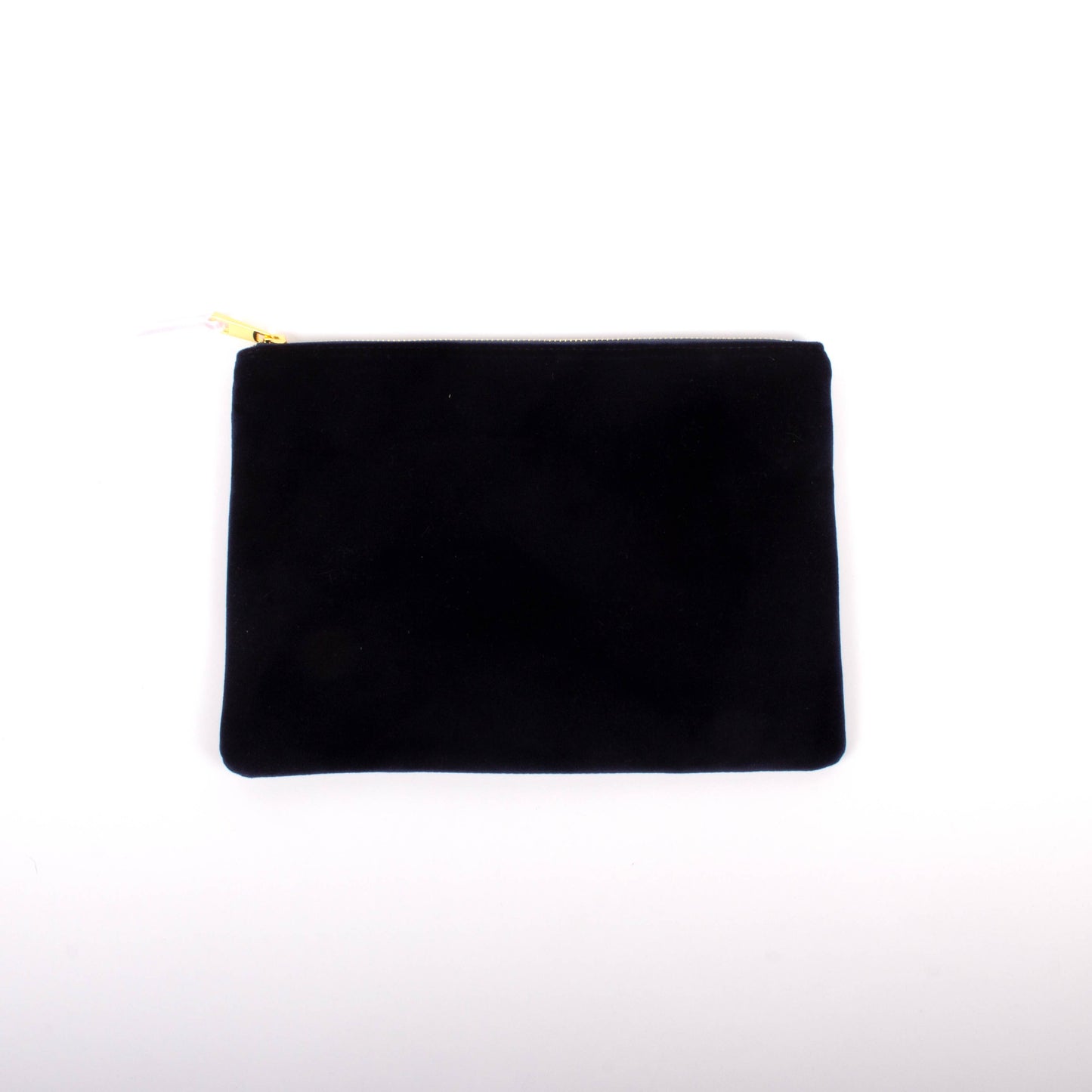 8 Oak Lane - Navy Velvet Flat Pouch - Large