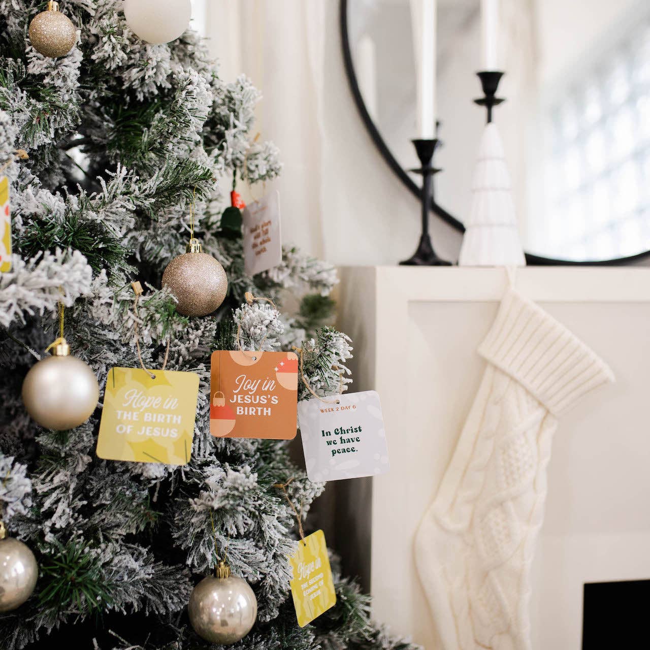 The Daily Grace Co - Family Advent Devotional Ornament Set - Jesus Has Come