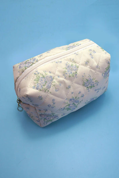 JOSSLYN by wall to wall - FLORAL TOILE PATTERN MAKEUP COSMETIC POUCH BAG | 40P562: G