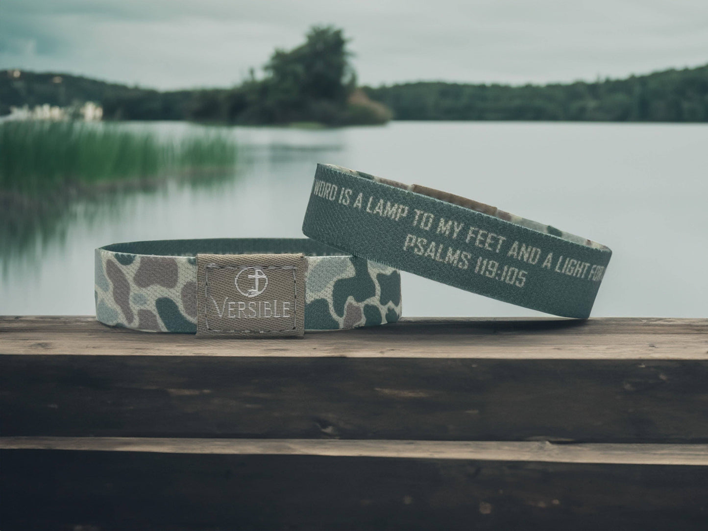 Versible - River Rock Camo Collection: Large / Classic - Psalm 119:105