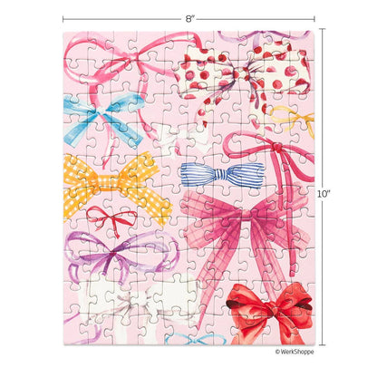 WerkShoppe - Ribbons & Bows 100 Piece Puzzle Snax | Valentine's Day
