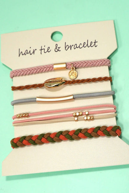 JOSSLYN by wall to wall - BOHO DUAL FUNCTION KNOT BRACELET HAIR TIES | 40BH104: BOW