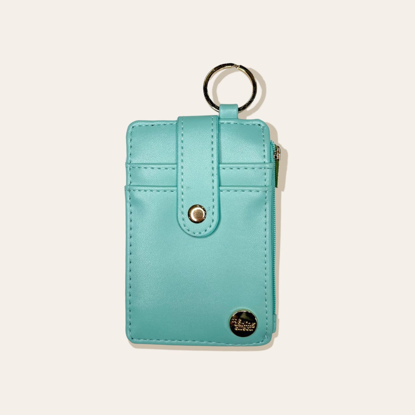 The Darling Effect - Solid Keychain Card Wallet - Aqua