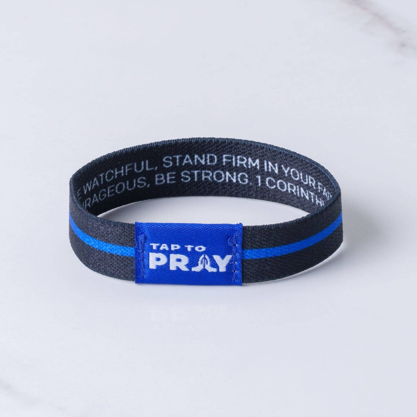 Versible - Tap To Pray® Wristband – First Responders - Law Enforcement: Large