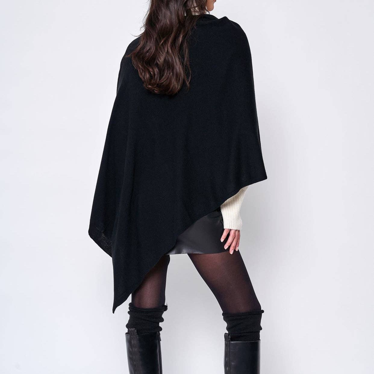 Take With Me Travel Poncho: Black