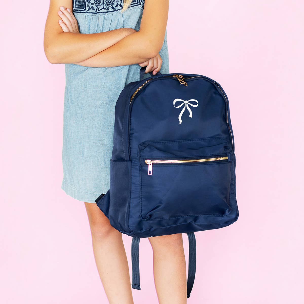 Viv&Lou - Bow Navy Charlie Backpack