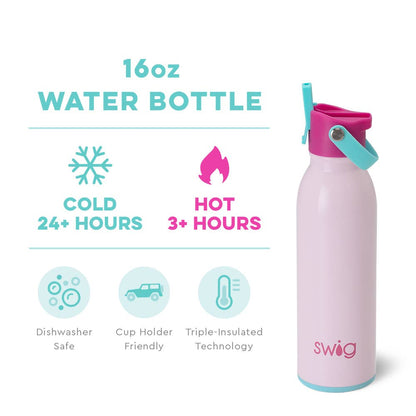 Swig Life - Cotton Candy Flip + Sip Water Bottle (16oz)