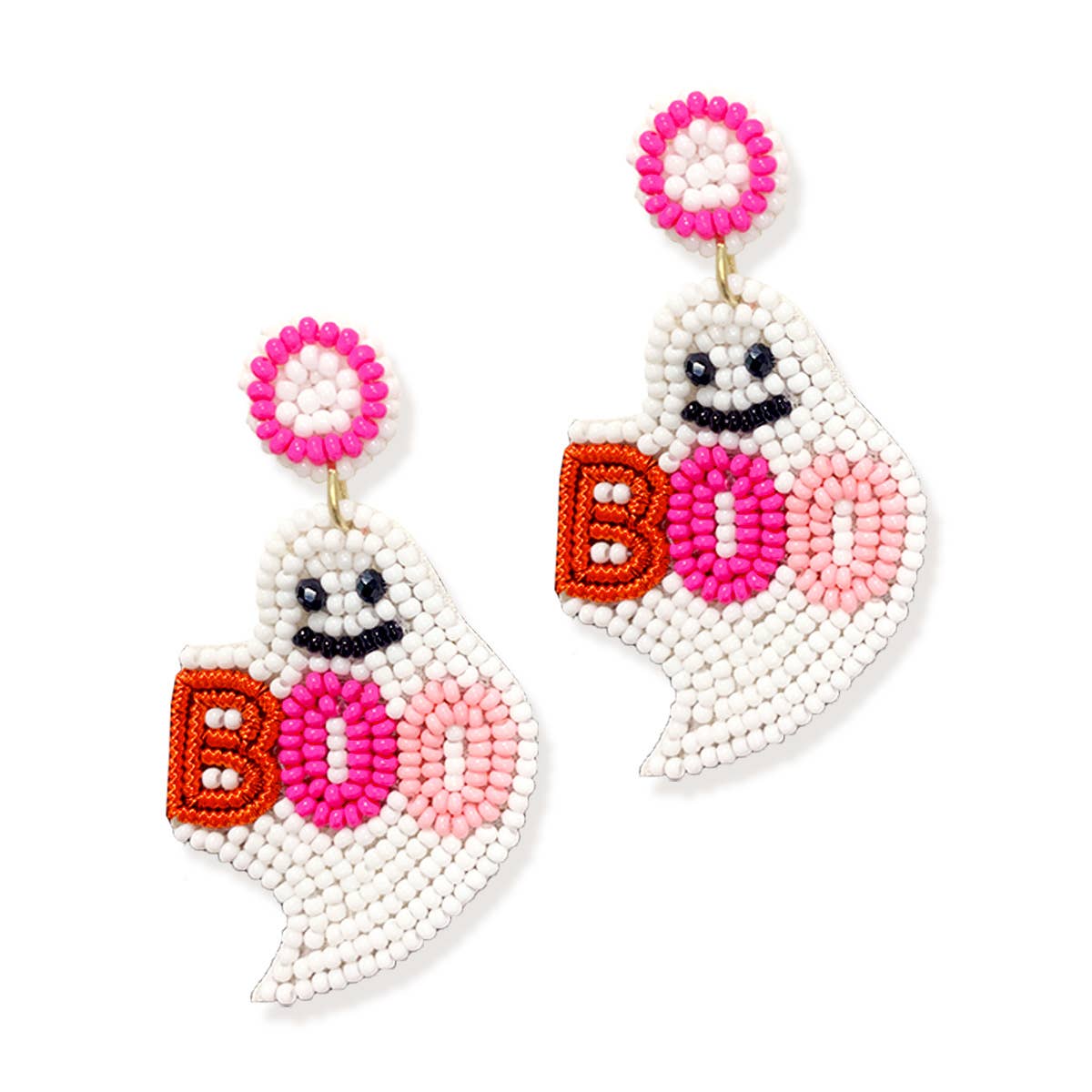 Viv&Lou - Pink Love You Boo Earrings