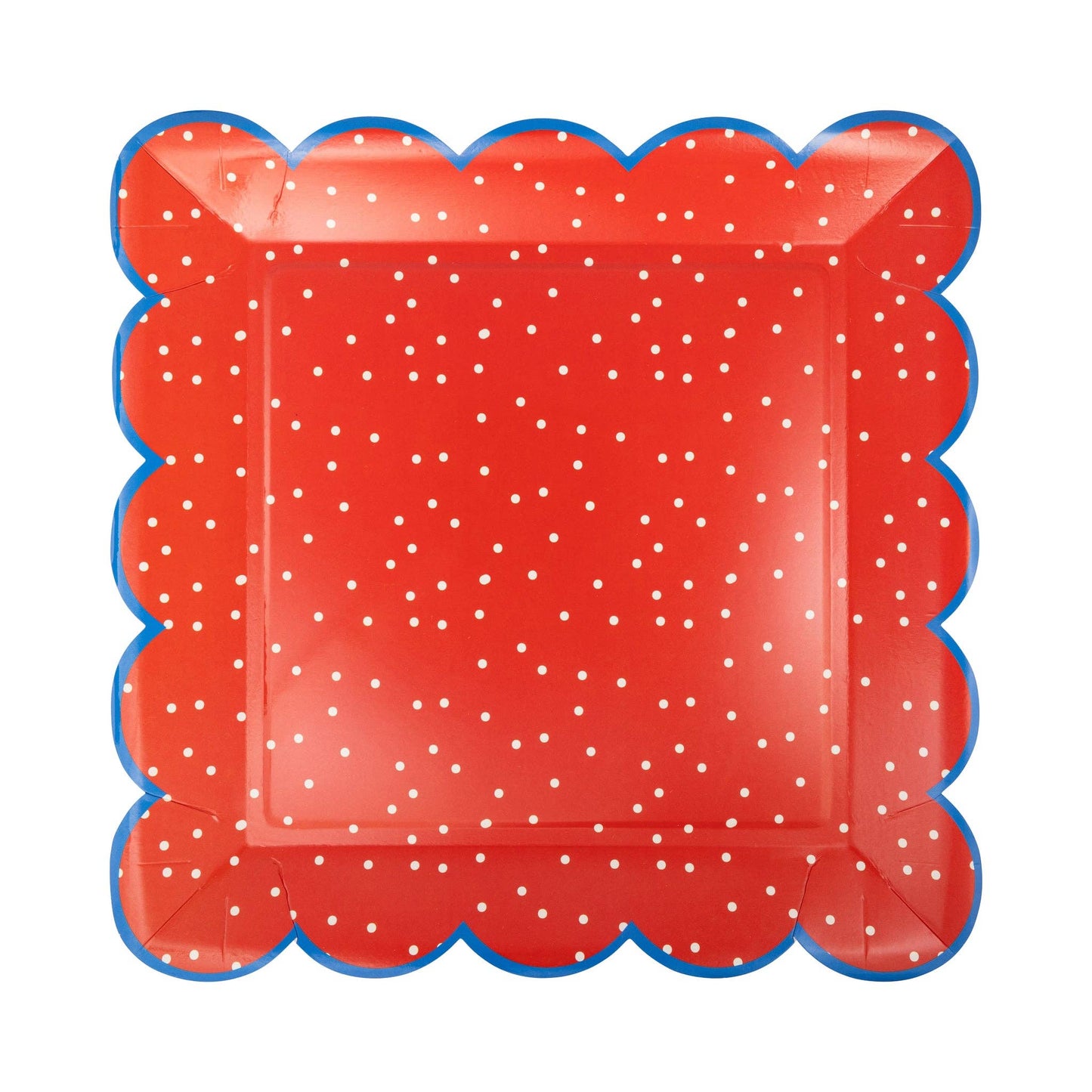 My Mind’s Eye - FLA1141 - Red Polka Dot 10" Paper Plate