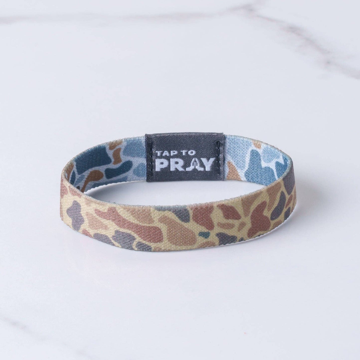 Versible - Tap To Pray® Wristband – River Rock Camo - Sahara and Copper: X-Small