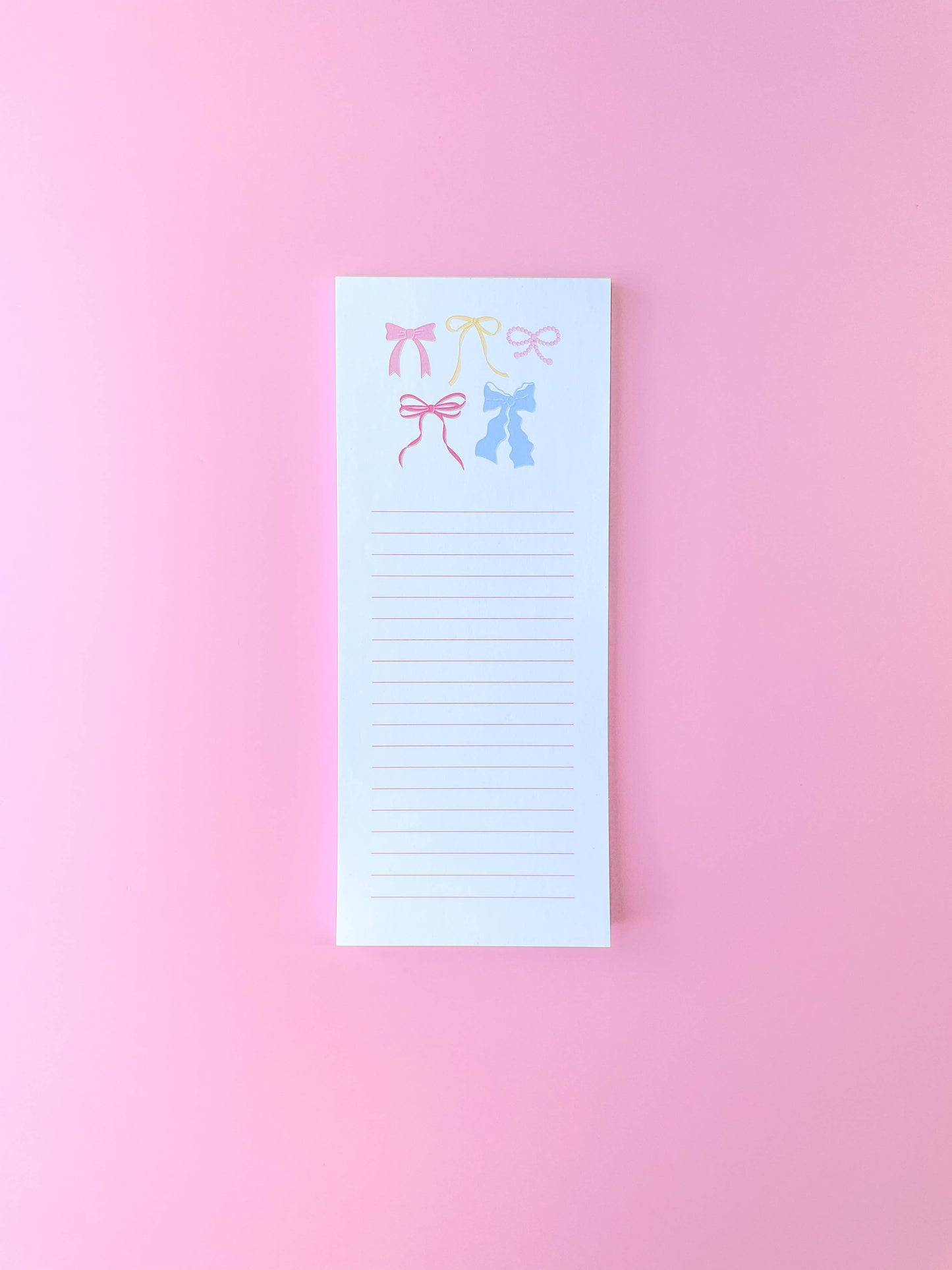 Rock Paper Scissors - Pastel Bows List Notepad