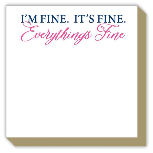 RosanneBeck Collections - I'm Fine. It's Fine. Everything Is Fine Luxe Pad