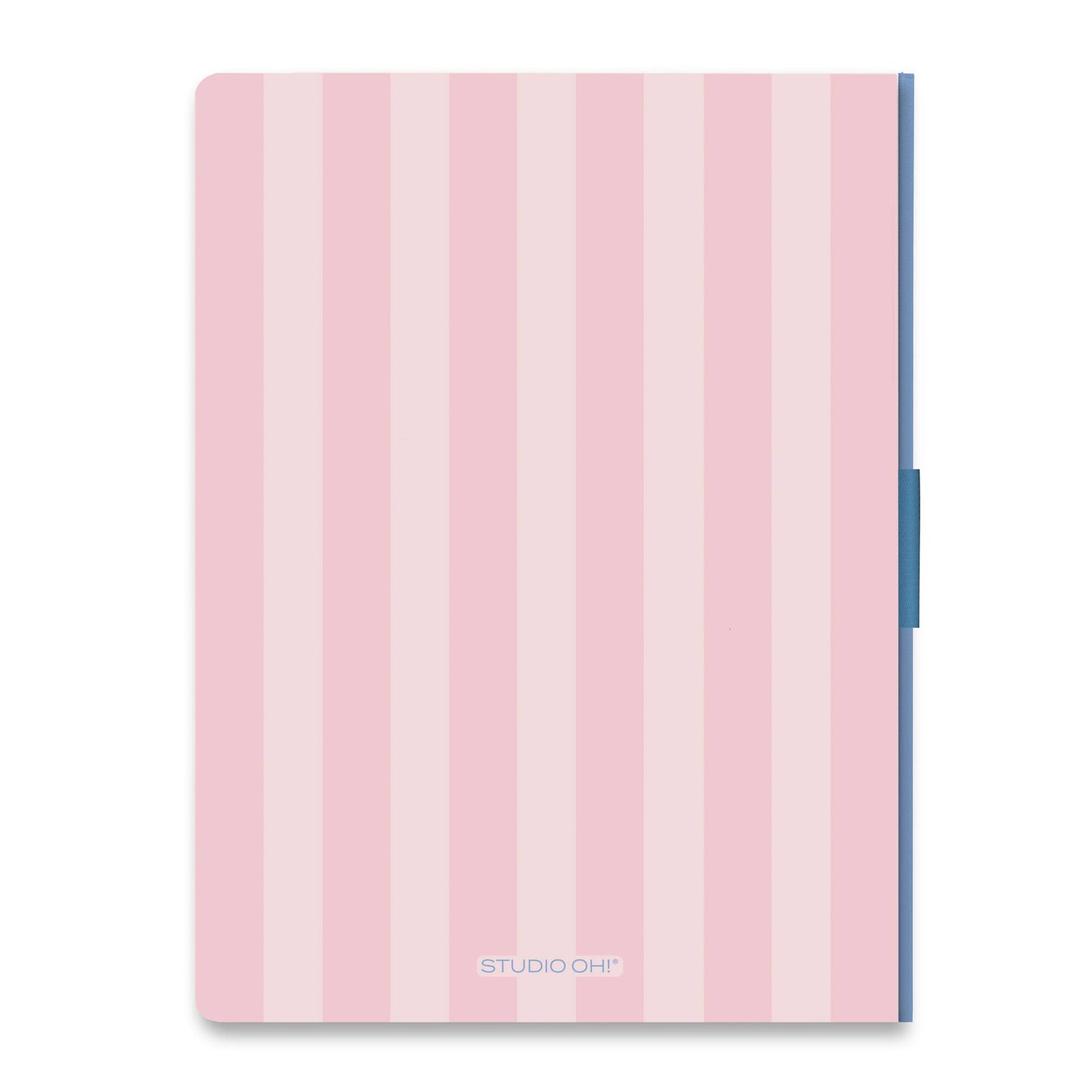 Studio Oh! - Pink Stripes Casey Notebook with Phone Loop