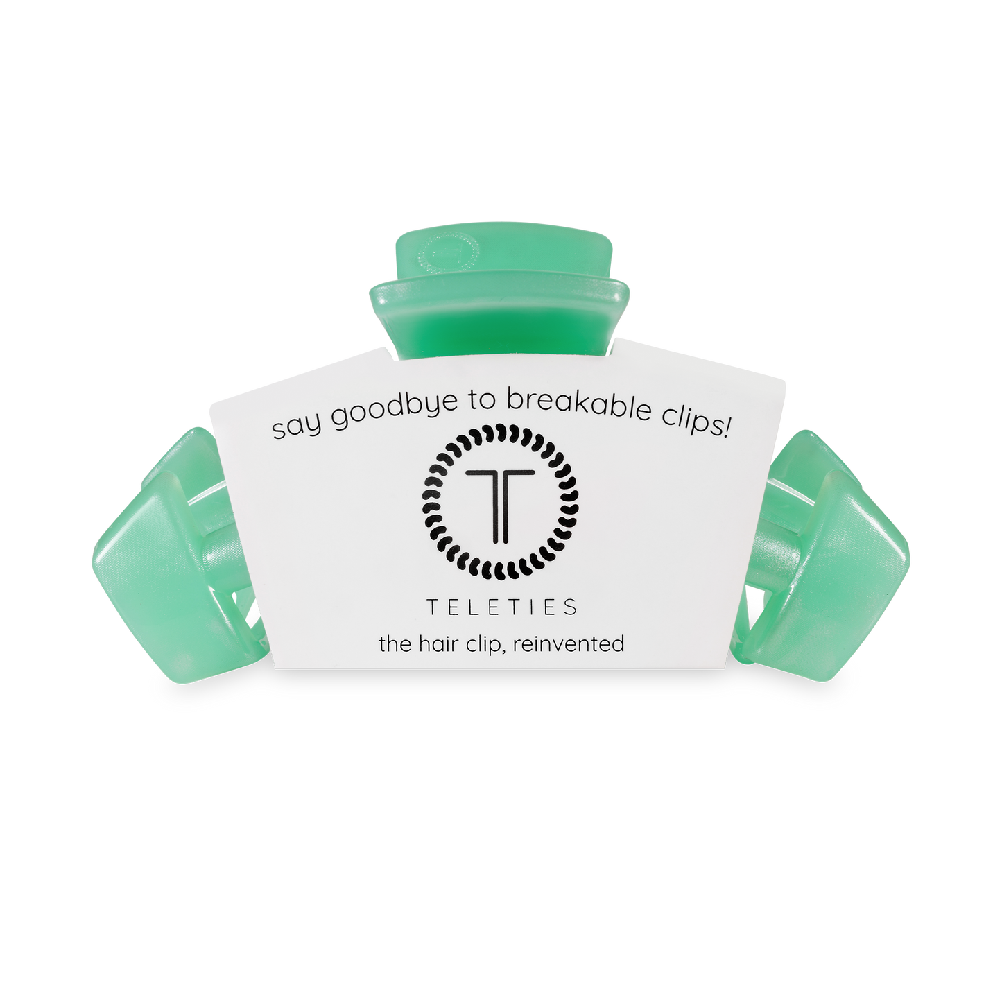 TELETIES - Classic Hair Clip | Medium | Spring Splash
