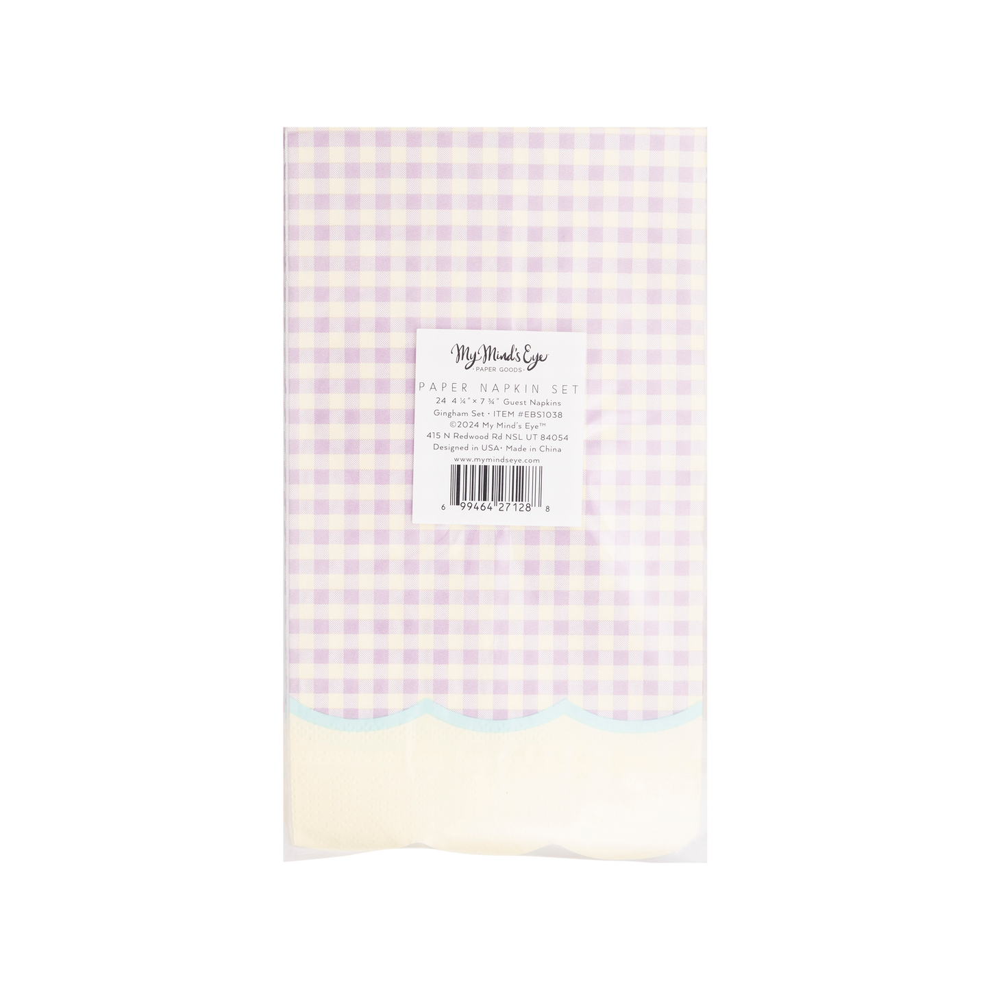 My Mind’s Eye - EBS1038 - Gingham Napkin Set