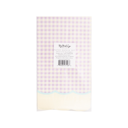 My Mind’s Eye - EBS1038 - Gingham Napkin Set