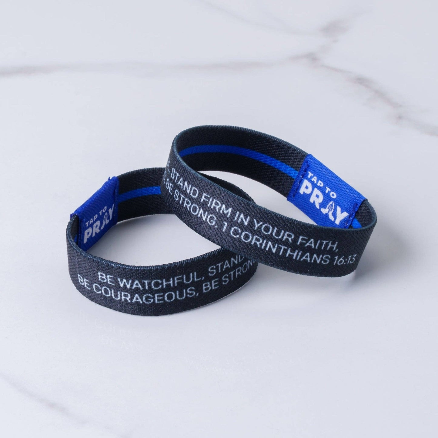 Versible - Tap To Pray® Wristband – First Responders - Law Enforcement: Large