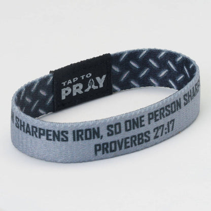 Versible - Tap To Pray® Wristband – Iron Sharpens Iron: Medium