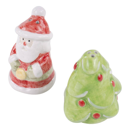 Glory Haus - Santa & Christmas Tree Salt & Pepper Set - Holiday Decor