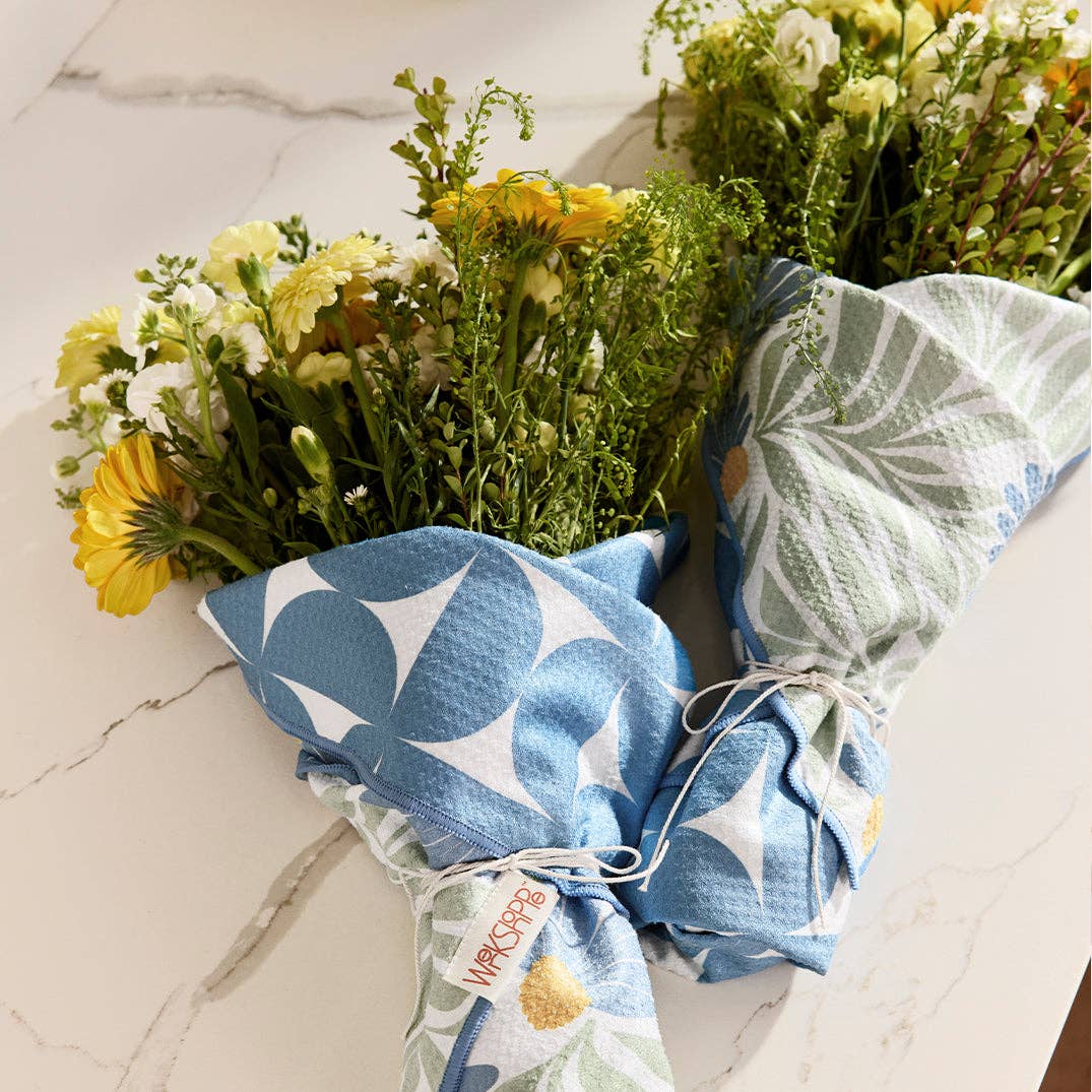 WerkShoppe - Blue Coneflower Microfiber Kitchen Towel