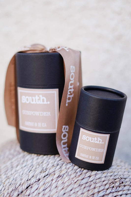 The South Candle - Gunpowder Sandalwood + Bourbon Soy Wax Jar Candle: Mini