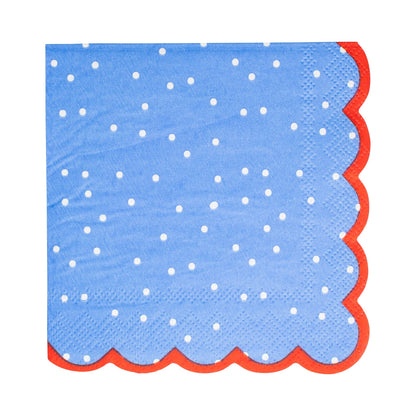 My Mind’s Eye - FLA1138 - Americana Polka Dot Cocktail Napkin Set