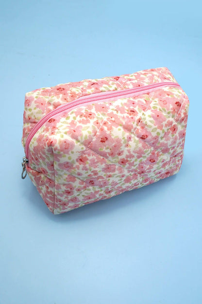 JOSSLYN by wall to wall - FLORAL TOILE PATTERN MAKEUP COSMETIC POUCH BAG | 40P562: G