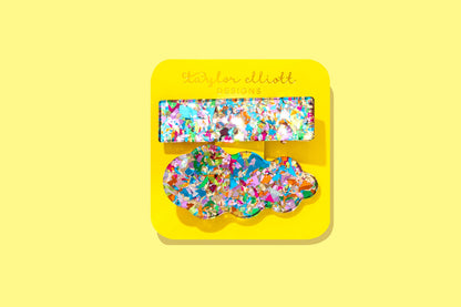 Taylor Elliott Designs - Hair Clip Set - Colorful Confetti