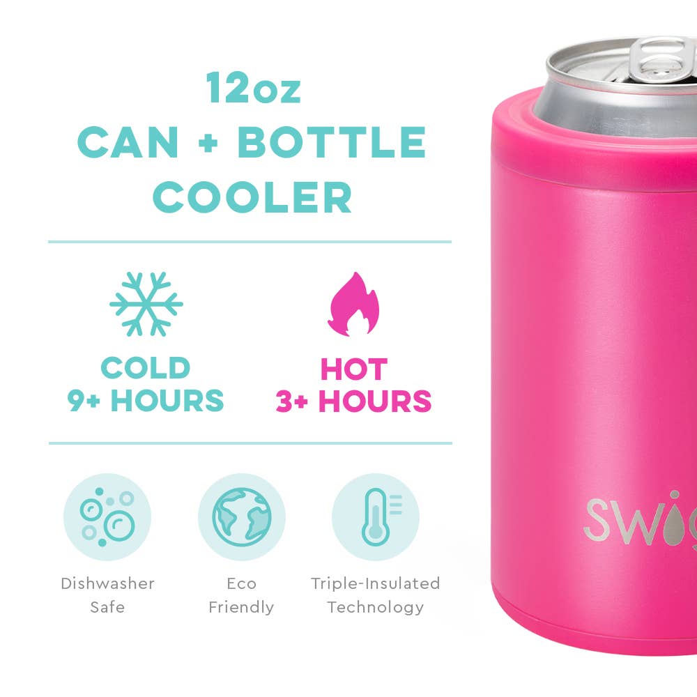 Swig Life - Hot Pink Can + Bottle Cooler (12oz)