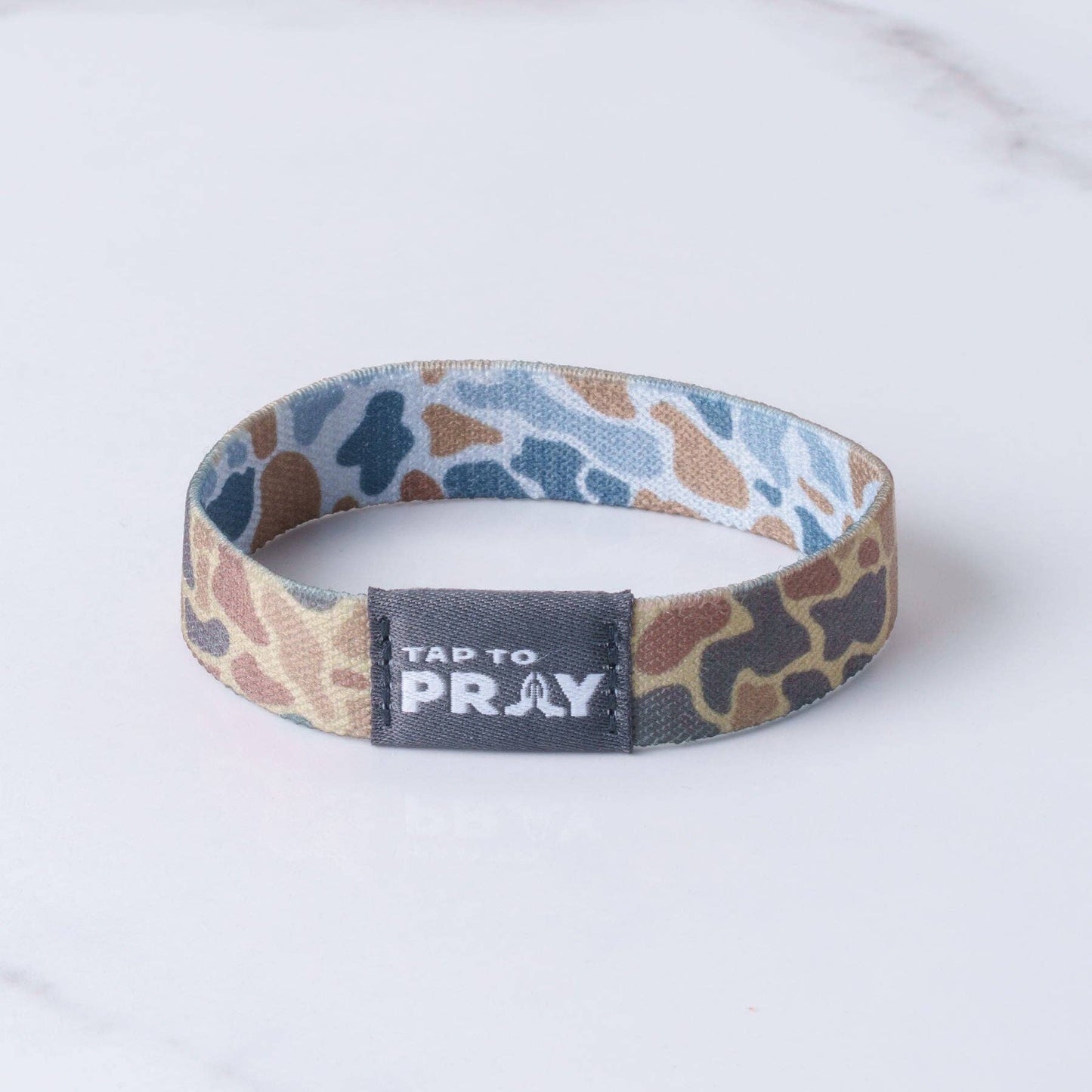 Versible - Tap To Pray® Wristband – River Rock Camo - Sahara and Copper: X-Small