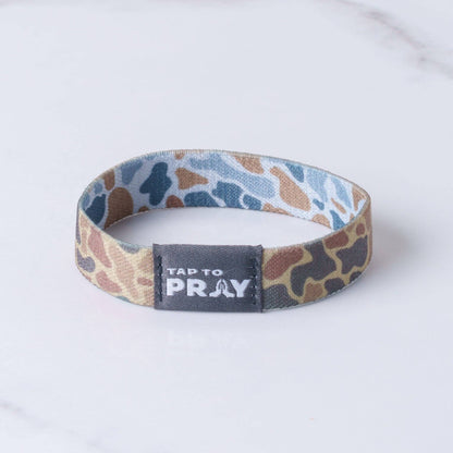 Versible - Tap To Pray® Wristband – River Rock Camo - Sahara and Copper: X-Small