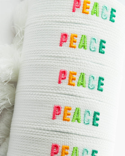 Cleary Lane - Colorful Embroidered Bracelets: Hot Pink | Be Kind