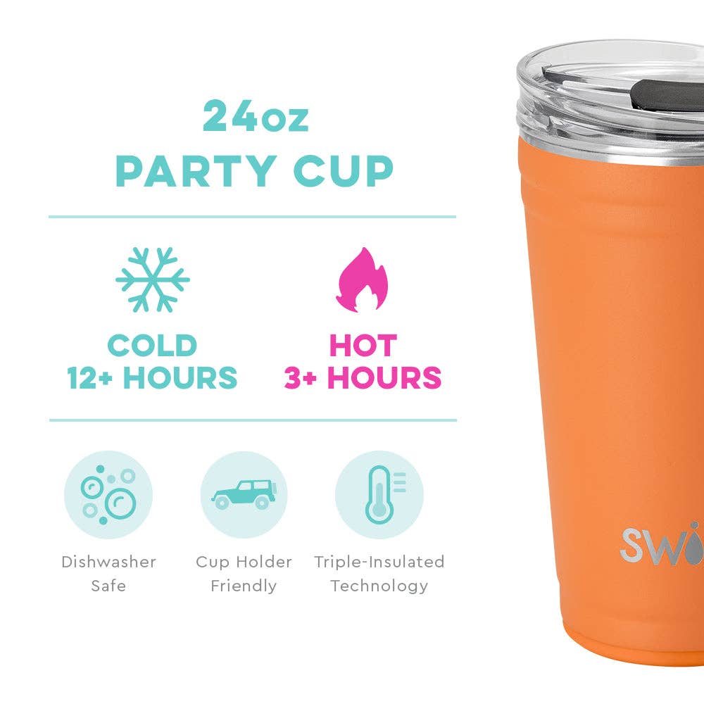 Swig Life - Orange Party Cup (24oz)