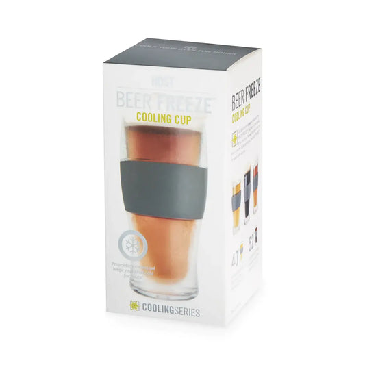HOST - Beer FREEZE™ Cooling Cup Insulated w/ Cooling Gel - Gray