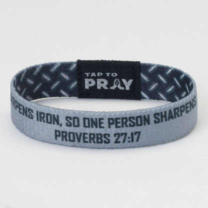Versible - Tap To Pray® Wristband – Iron Sharpens Iron: Medium