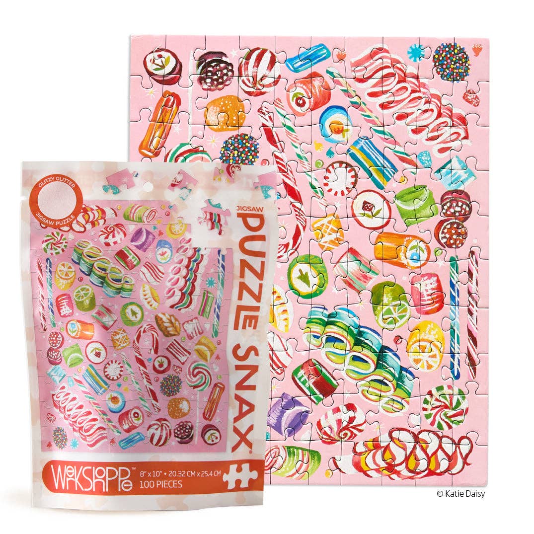 WerkShoppe - Holiday Sweets 100 Puzzle Snax | Kids Christmas Gift