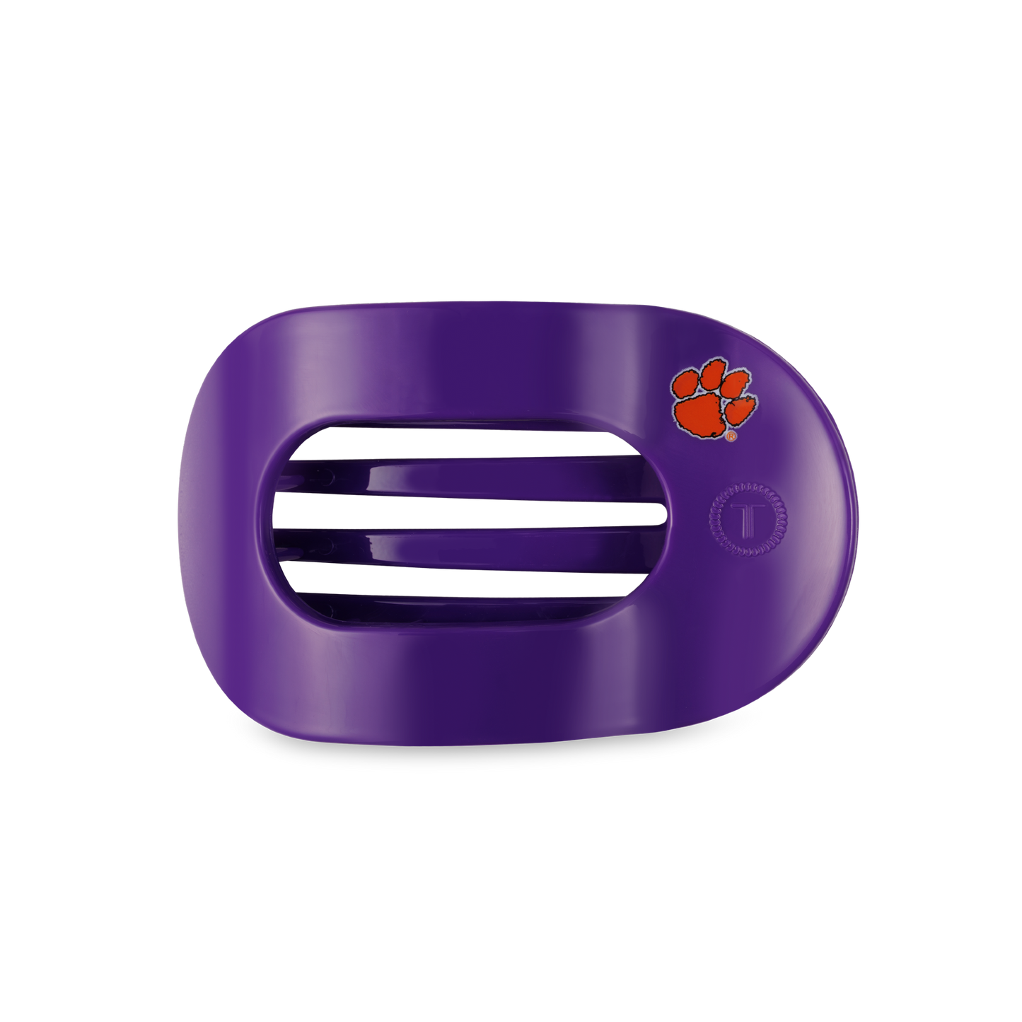 TELETIES - Round Flat Hair Clip | Med. | Clemson Univ.