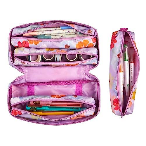 Erin Condren Design - 5-in-1 Zipper Pouch - Colorful Cosmos