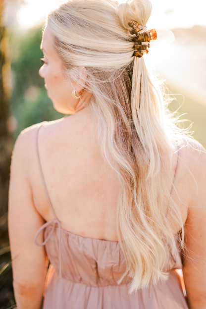 TELETIES - Classic Hair Clip | Small | Tortoise