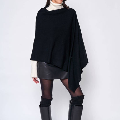 Take With Me Travel Poncho: Black