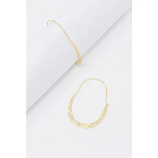 Gold Dipped Brass Hoops