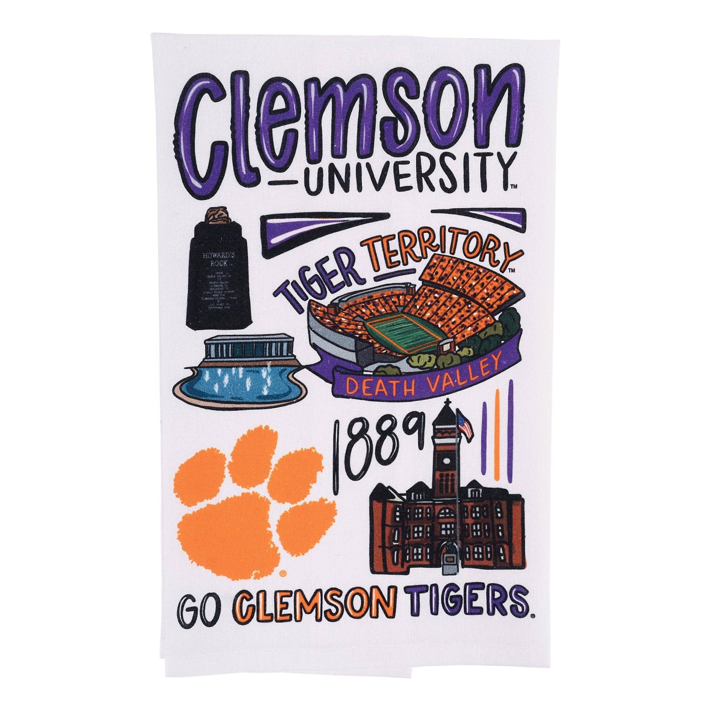 Glory Haus - Clemson Icon Tea Towel