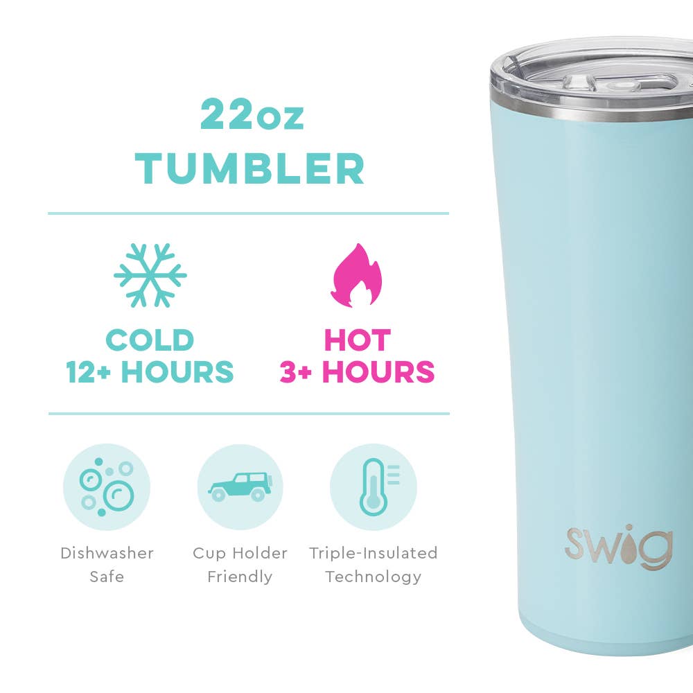 Swig Life - Shimmer Aquamarine Tumbler (22oz)