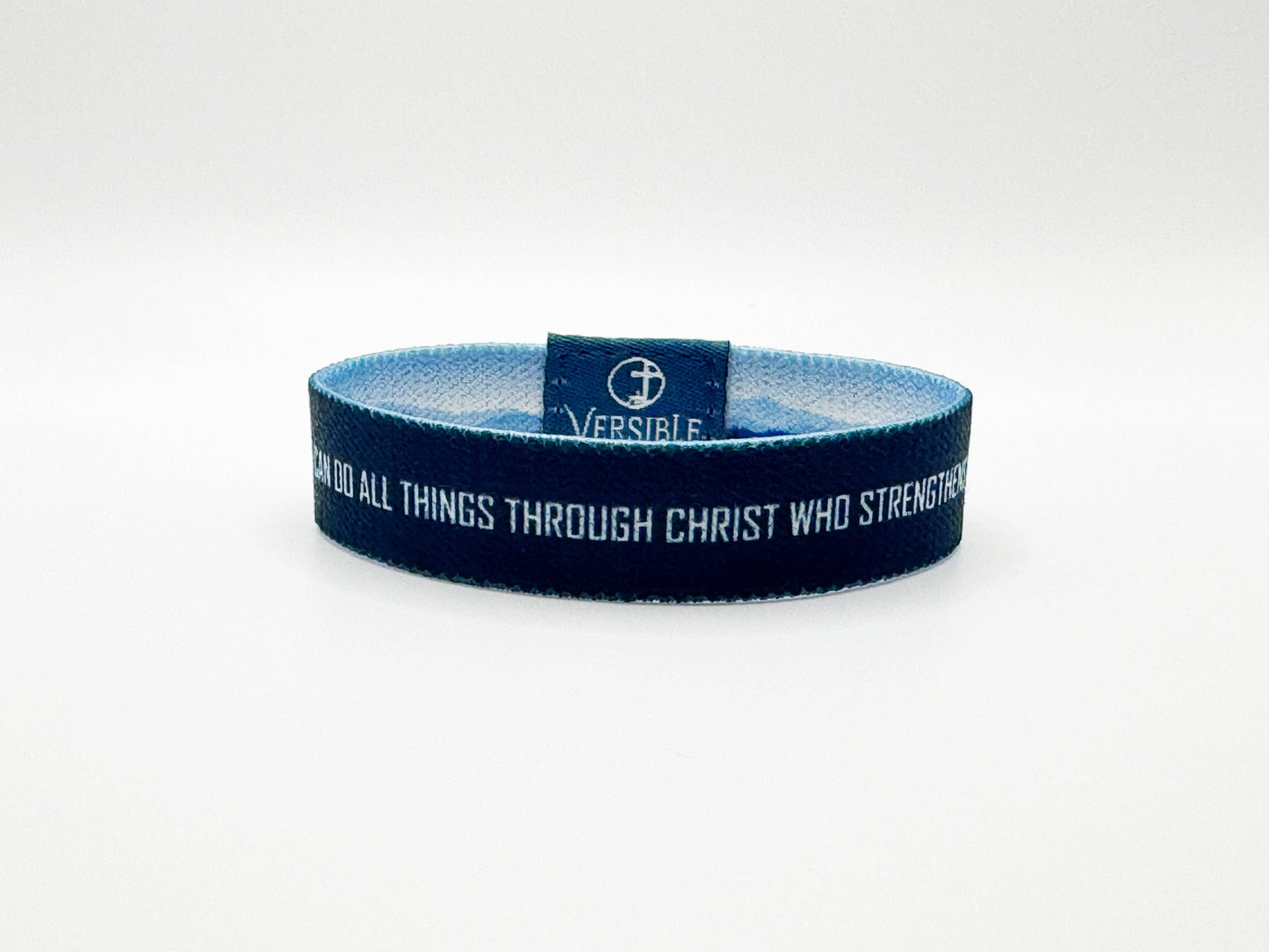 Versible - Mountain Horizon / Philippians 4:13 Wristband: Medium