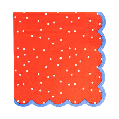 My Mind’s Eye - FLA1138 - Americana Polka Dot Cocktail Napkin Set