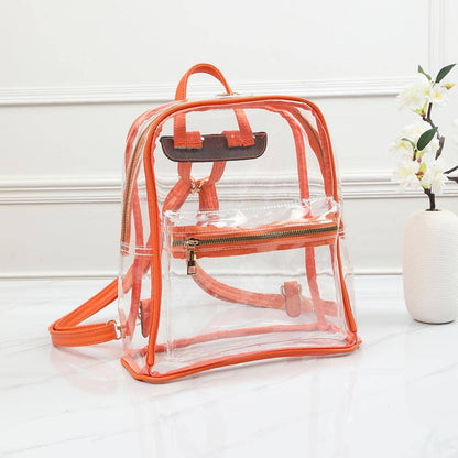 Clear Backpack Bag: White