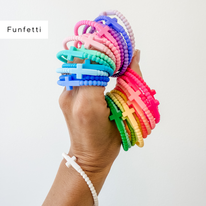 Ryan & Rose - Jesus Bracelets - 25 Packs: Kaleidoscope (25 Pack) / Extra Small